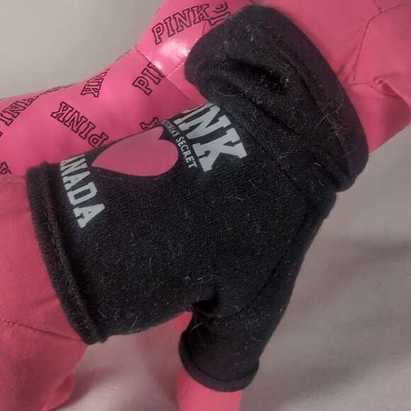 2 Victoria's Secret PINK Dog Plush Mini Stuffed Animal Canada Sweater RARE HTF - Picture 3 of 15